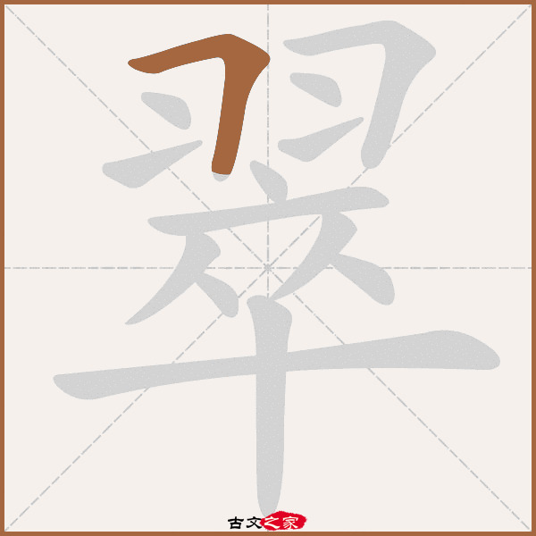 翠的拼音怎么读