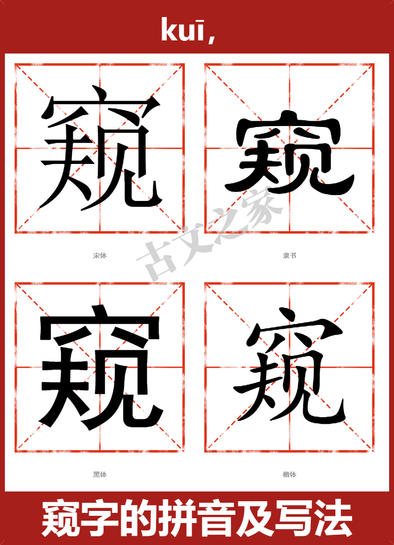 窥的拼音怎么读