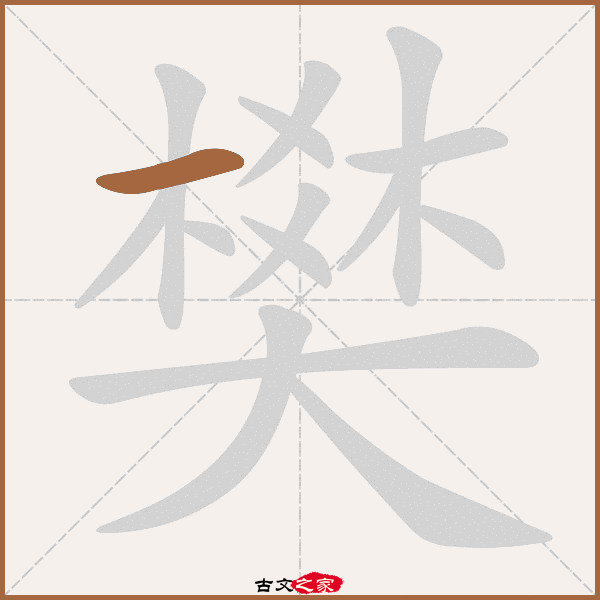 樊字笔顺相关词语及拼音其它字典出处:[ 古文字诂林 ]:03册,第7部,廾