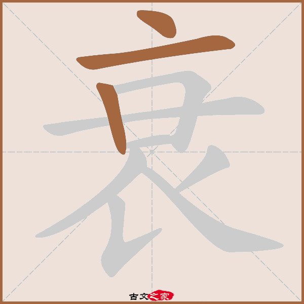 衰的拼音怎么读