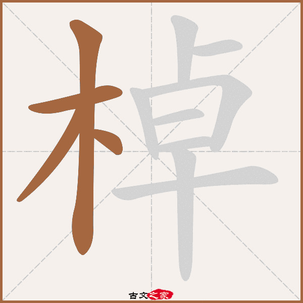 棹的拼音怎么读