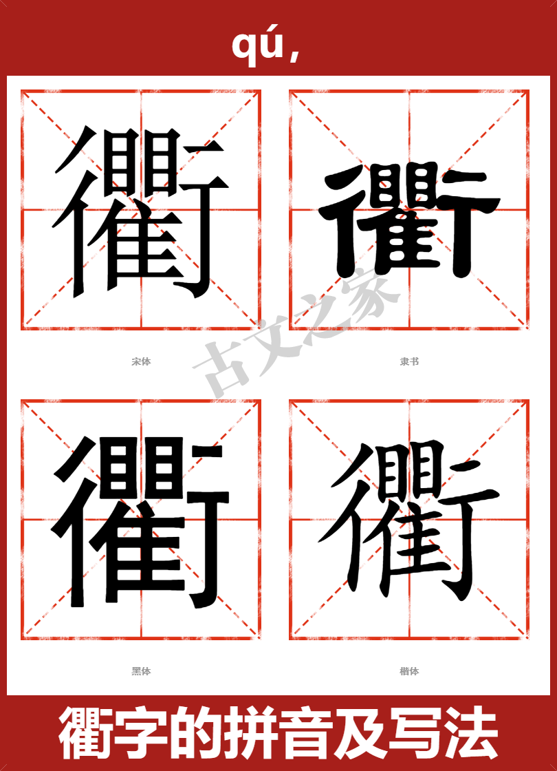 衢的拼音怎么读