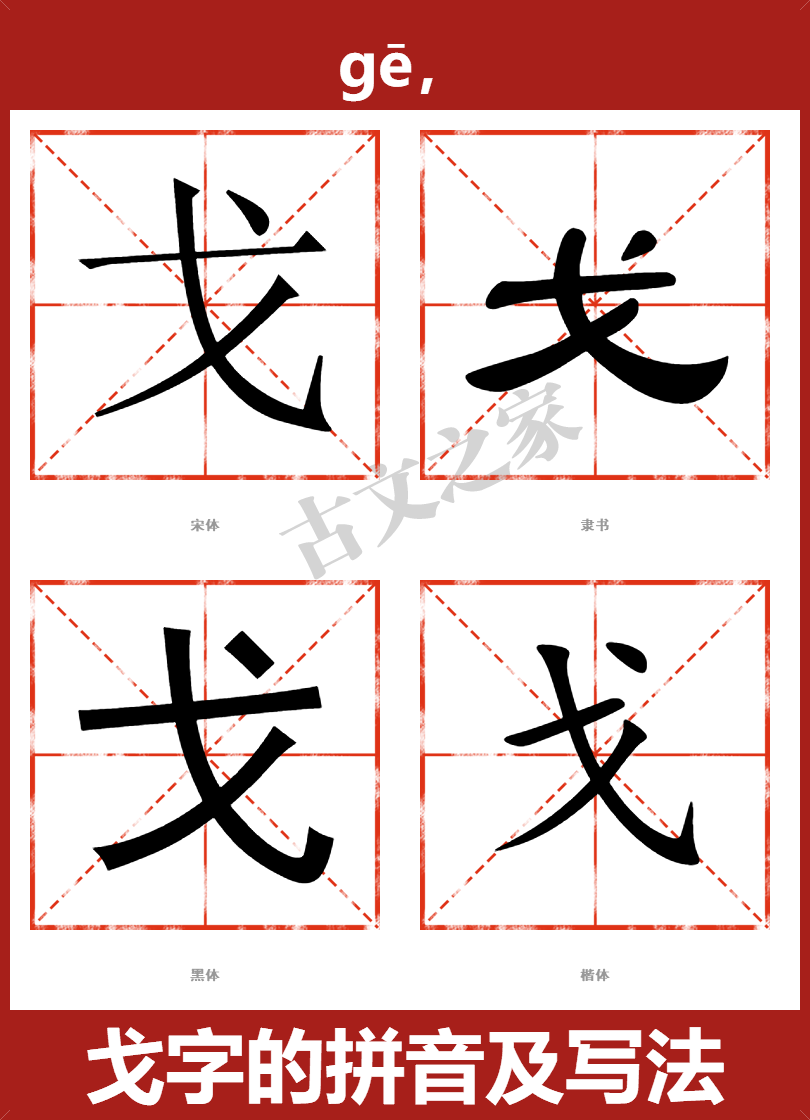 戈的拼音怎么读