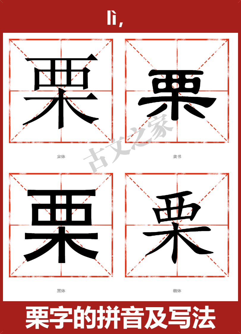 栗的拼音怎么读