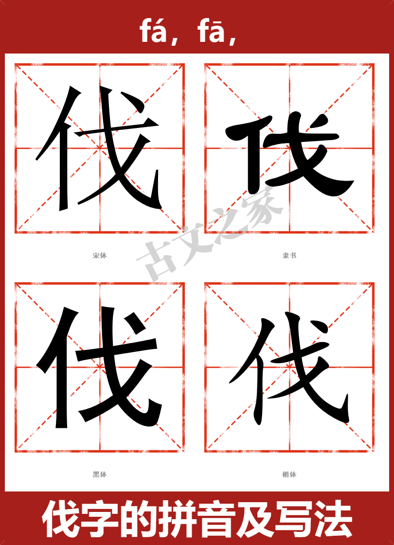 伐的拼音怎么读