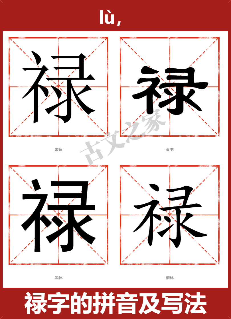 禄的拼音怎么读